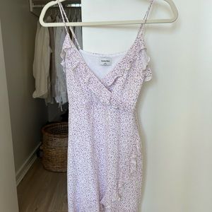 Aritzia Sunday Best Ruffle Wrap Dress